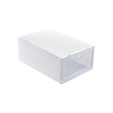 Qfdian 6 Pcs Transparent Plastic Shoe Storage Boxes Fantastic Clothes Storage Containers Box Japanese Flip Drawer Toy Organizer