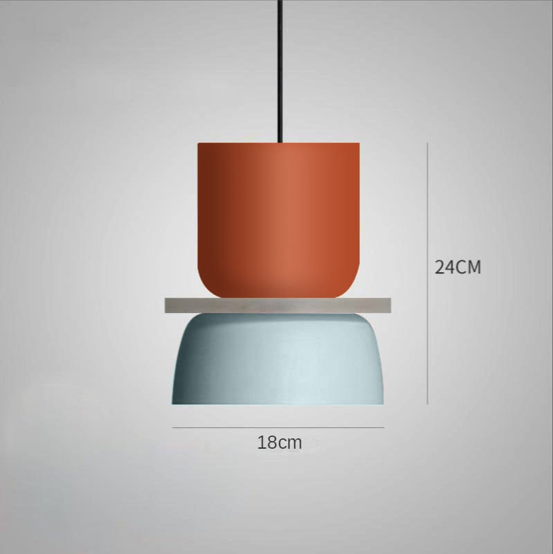 Qfdian home decor hot sale new New Modern Pendant Lamp Led Nordic Hanging Suspension Bedside Living Bedroom Study Bar Dining Room Lighting Macaron Decor Lights