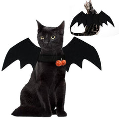 Qfdian halloween decorations halloween costumes halloween giftCute Halloween Small Dogs Cat Costume Vampire Small Pet Cat Bat Wings Halloween Cat Wings Accessories Halloween Decorations