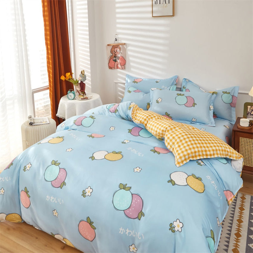 Rainbow Bear Printed 1pc Duvet Cover Polyester Cotton Bedclothes Comforter Cover Single Twin Full Queen King Size Quilt Cover