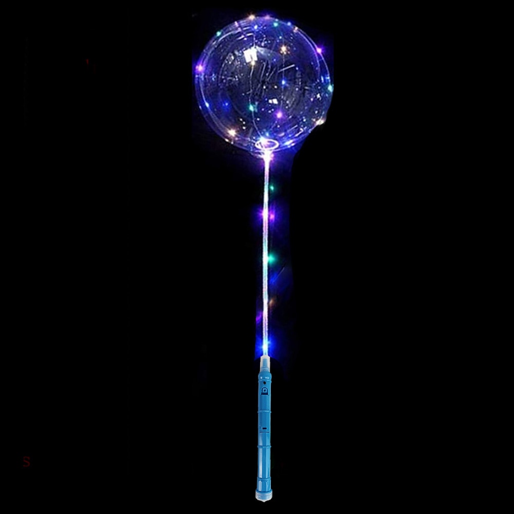 20 Inches Glow Clear Bubble Balloon LED Light Up BoBo Balloons for Baby Shower Christmas Birthday Party Wedding Decoration