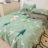 Princess Style Summer Quilts Washable Floral Cartoon Single Double Queen Blanket Bedspread Air Conditioning Girls Boys Comforter
