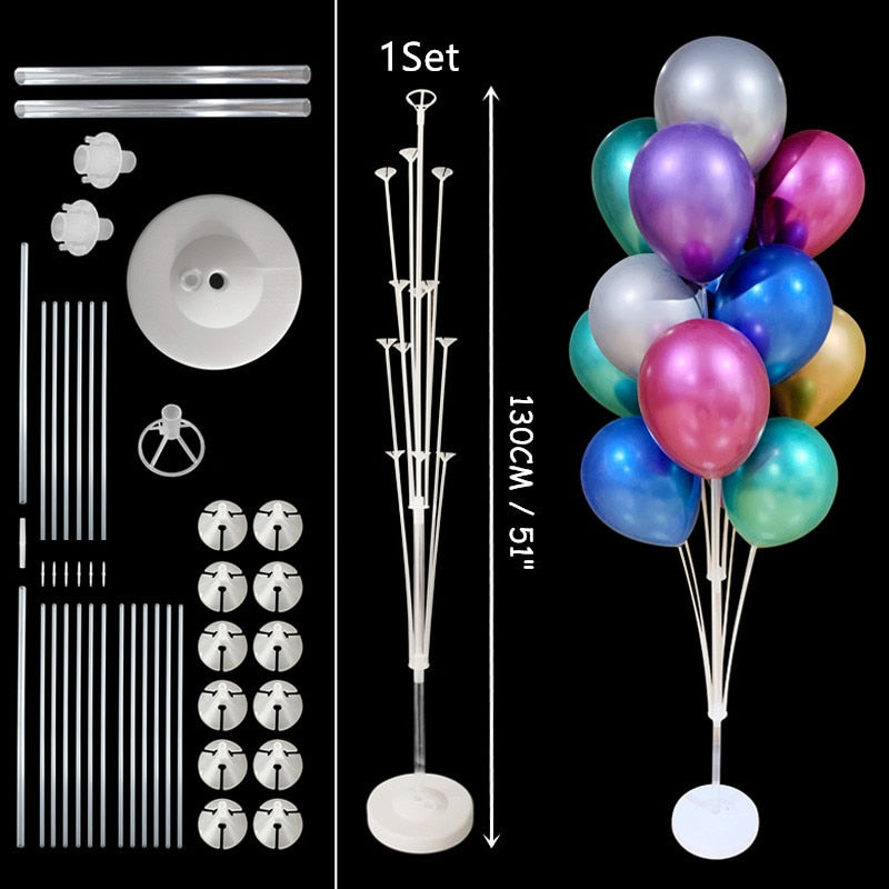 1/2Set Column Balloon Stand for Baby Shower Birthday Wedding Party Decoration Eid Baloon Arch Kit Pump Clip Ballons Accessories