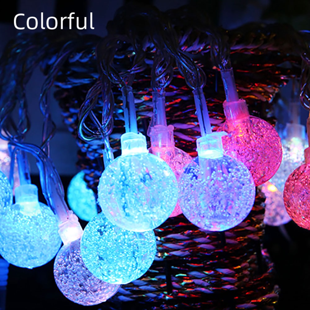 Qfdian Party decoration hot sale new LED String Lights Fairy Bubble Ball Lamp Holiday Lighting Garland Battery USB Indoor For Christmas Wedding Decoration