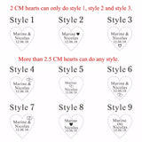 Qfdian Party decoration 100x Personalized Laser Engraved Love Hearts Centerpieces Gold / Silver Mirror / Wood Tags Wedding Party Table Decoration Favors