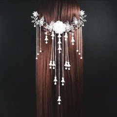 Qfdian wedding?decorations hot sale new Costume headdress hairpin of restoring hair clasp ancient classical decoration step shake tassel hanfu cos hair accessories