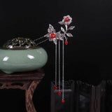 Qfdian wedding?decorations hot sale new Costume headdress hairpin of restoring hair clasp ancient classical decoration step shake tassel hanfu cos hair accessories