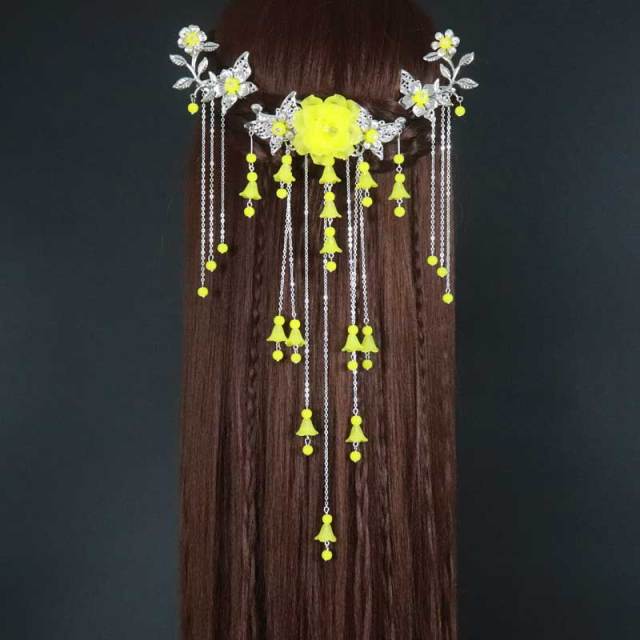 Qfdian wedding?decorations hot sale new Costume headdress hairpin of restoring hair clasp ancient classical decoration step shake tassel hanfu cos hair accessories