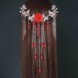 Qfdian wedding?decorations hot sale new Costume headdress hairpin of restoring hair clasp ancient classical decoration step shake tassel hanfu cos hair accessories