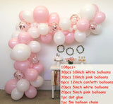 Qfdian Party decoration hot sale new Rose Gold Balloon Arch Garland Kit Clear Premium Latex Balloons Wedding Bridal Baby Shower Birthday Bachelorett Party Decor