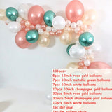 Qfdian Party decoration hot sale new Rose Gold Balloon Arch Garland Kit Clear Premium Latex Balloons Wedding Bridal Baby Shower Birthday Bachelorett Party Decor