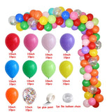 Qfdian 112pcs Balloon Garland Arch Kit Pink White Gold Latex air Balloons DIY Wedding Birthday Party Decor Ballons Garland supplies