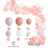 Qfdian 112pcs Balloon Garland Arch Kit Pink White Gold Latex air Balloons DIY Wedding Birthday Party Decor Ballons Garland supplies