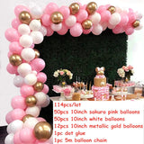 Qfdian Party decoration hot sale new Rose Gold Balloon Arch Garland Kit Clear Premium Latex Balloons Wedding Bridal Baby Shower Birthday Bachelorett Party Decor