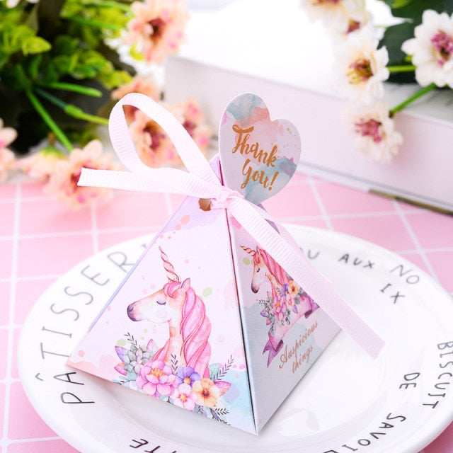 Triangular Pyramid Marble Candy Box Wedding Favors and Gifts Boxes Chocolate Box for Guests Giveaways Boxes Party Supplies