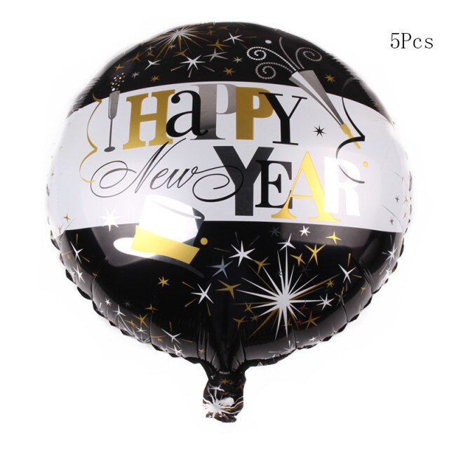 Qfdian Happy New Year Banner Decoration Glasses Photo Props New Year's Eve Decorations Supplies XW11