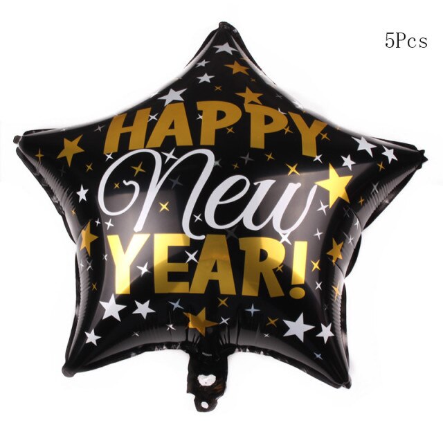 Qfdian Happy New Year Banner Decoration Glasses Photo Props New Year's Eve Decorations Supplies XW11