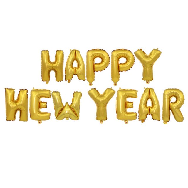 Qfdian Happy New Year Banner Decoration Glasses Photo Props New Year's Eve Decorations Supplies XW11