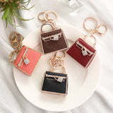 qfdian Fashion Popular Custom Creative Leather Mini Bag Keychain Automobile Hanging Ornament Small Gift Generation