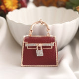 qfdian Fashion Popular Custom Creative Leather Mini Bag Keychain Automobile Hanging Ornament Small Gift Generation