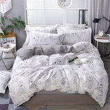 Qfdian Cozy apartment aesthetic Solstice Home Textile Girl Kids Bedding Set Honey Peach Pink Duvet Cover Sheet Pillowcase Woman Adult Beds Sheet King Queen Full
