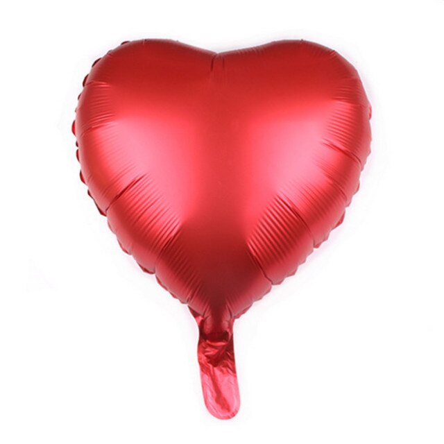 Qfdian valentines day decorations for the home 18inch Metallic Red Heart Ruby Agate Red Balloons Wedding Background Room Decoration Love Letter Balloon Valentines Decor