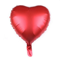 Qfdian valentines day decorations for the home 18inch Metallic Red Heart Ruby Agate Red Balloons Wedding Background Room Decoration Love Letter Balloon Valentines Decor