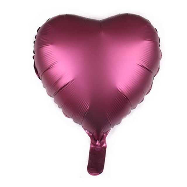 Qfdian valentines day decorations for the home 18inch Metallic Red Heart Ruby Agate Red Balloons Wedding Background Room Decoration Love Letter Balloon Valentines Decor