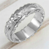 Qfdian gifts for women hot sale new Vintage Gold Wedding Rings for Women Creative Rose Flower Promise Women's Rings Simple Metal Female Engagement Jewelry Gifts