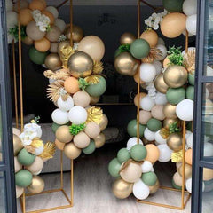 Qfdian 119pcs New Retro Color Bean Paste Green Balloon Arch Garland Kit  Wedding Hawaiian Party Birthday Ballons Globos Decoration