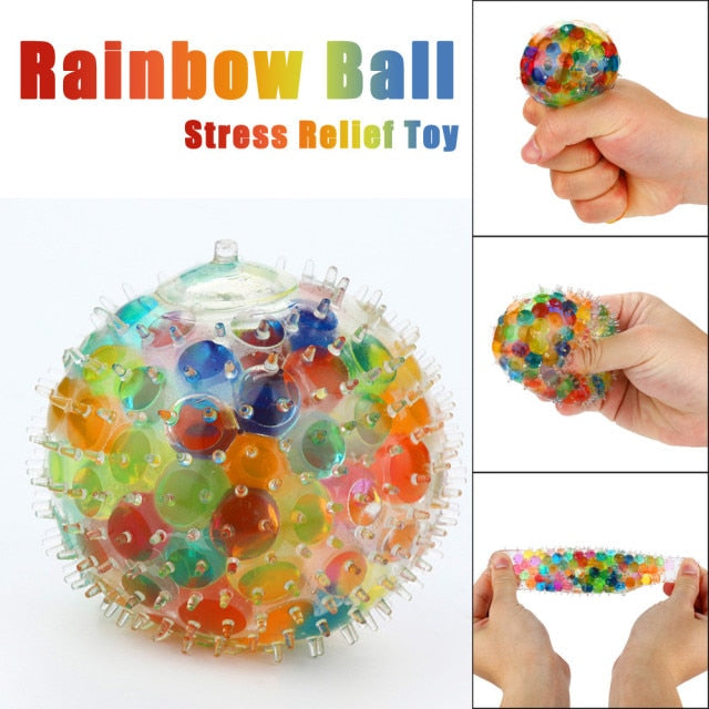 Qfdian Holiday gift AntiStress Fidget Color Sensory Toy Office Stress Ball Pressure Ball Stress Reliever Happy Sensory Toys Simple Dimple Fidget Toy