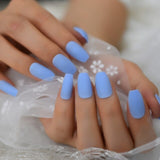 Qfdian valentines day gifts Romantic Pink Nude Fake Nails Long Coffin V Shape Nail Artificial Valentines Day 24pcs/sets French False Nails For Girlfriend