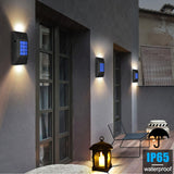 Qfdian Party decoration 2/6 LED Solar Lamp Outdoor Waterproof Street Lighting Wall Lamps Powerful Solar Powered Light for Garden Home Country Decoration