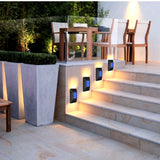 Qfdian Party decoration 2/6 LED Solar Lamp Outdoor Waterproof Street Lighting Wall Lamps Powerful Solar Powered Light for Garden Home Country Decoration