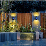 Qfdian Party decoration 2/6 LED Solar Lamp Outdoor Waterproof Street Lighting Wall Lamps Powerful Solar Powered Light for Garden Home Country Decoration