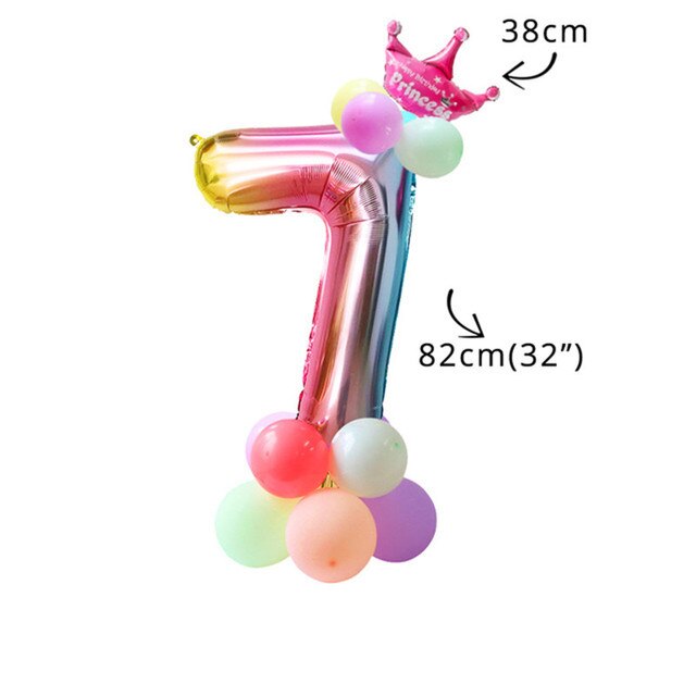 QFDIAN Unicorn Birthday Party Decors Disposable Tableware Kit Unicorn Balloons Unicornio Decoration Baby Shower Girl 1 2 Birthday Party