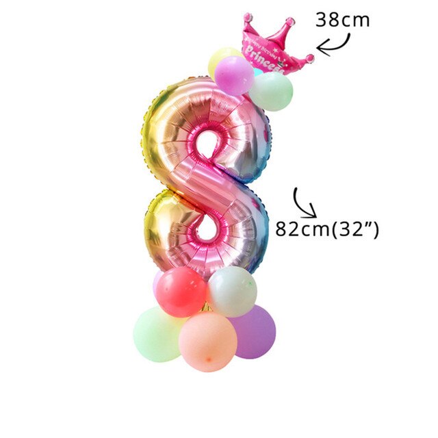 QFDIAN Unicorn Birthday Party Decors Disposable Tableware Kit Unicorn Balloons Unicornio Decoration Baby Shower Girl 1 2 Birthday Party