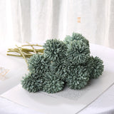 Qfdian valentines day gifts 1/3/5PcsBunch Artificial Flower Bouquet Silk Dandelion Flower Ball Fake Flowers DIY Home Widding Decoration Valentines Day Gifts