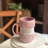 Qfdian Party gifts Party decoration hot sale new Creative Colorful Wool Ceramics Mugs coffee mug Milk Tea office Cups Drinkware the Best birthday Gift