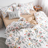 Qfdian Cozy apartment aesthetic Luxury Duvet Cover Set 200x220 Sets Full Bed Sheets Euro Bedding Set King Queen Size Bedroom Plaids and Covers For Home