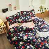 Qfdian Cozy apartment aesthetic Luxury Duvet Cover Set 200x220 Sets Full Bed Sheets Euro Bedding Set King Queen Size Bedroom Plaids and Covers For Home