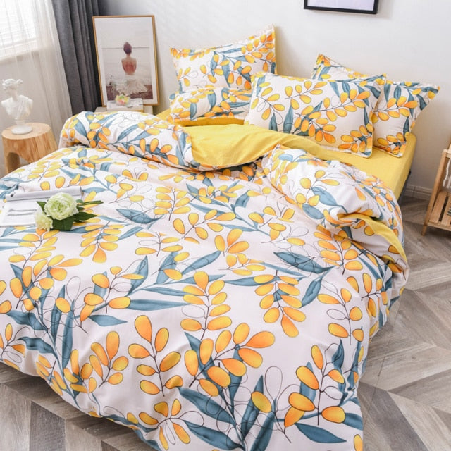 Qfdian Cozy apartment aesthetic Luxury Duvet Cover Set 200x220 Sets Full Bed Sheets Euro Bedding Set King Queen Size Bedroom Plaids and Covers For Home