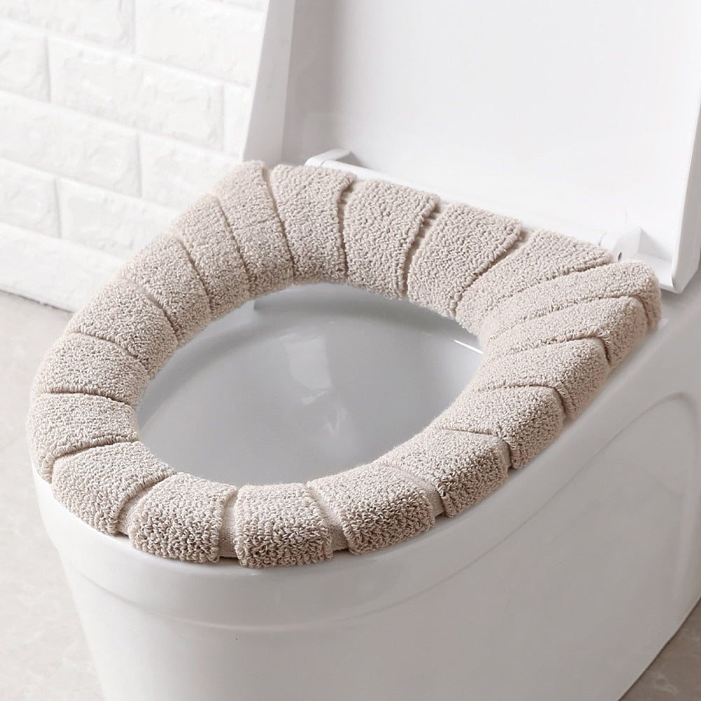 Soft Washable Toilet Seat Cover Mat Pad Cushion Easy use Warm Comfortable Toilet tool Home Bathroom Toilet Cleaning Accessories