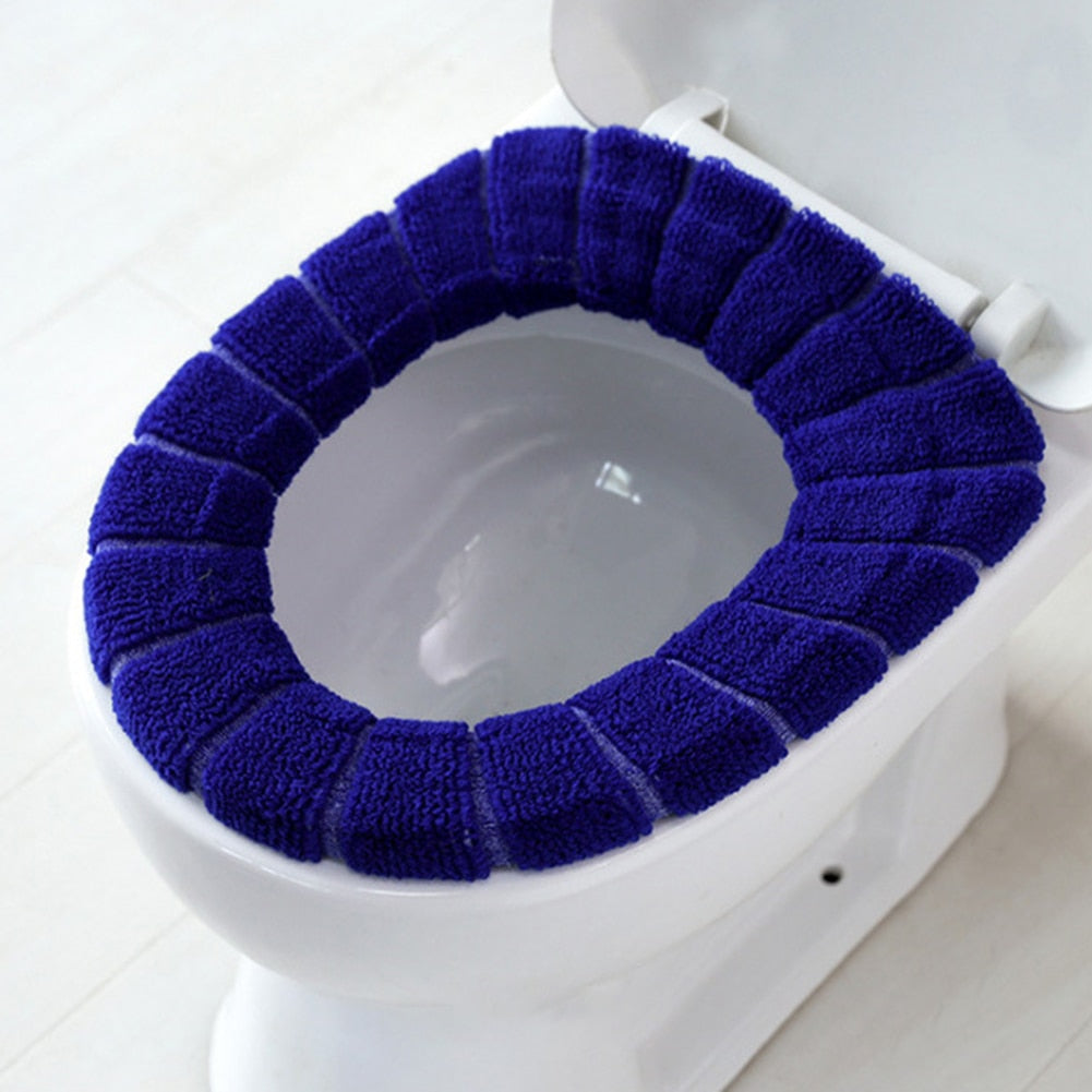 Soft Washable Toilet Seat Cover Mat Pad Cushion Easy use Warm Comfortable Toilet tool Home Bathroom Toilet Cleaning Accessories