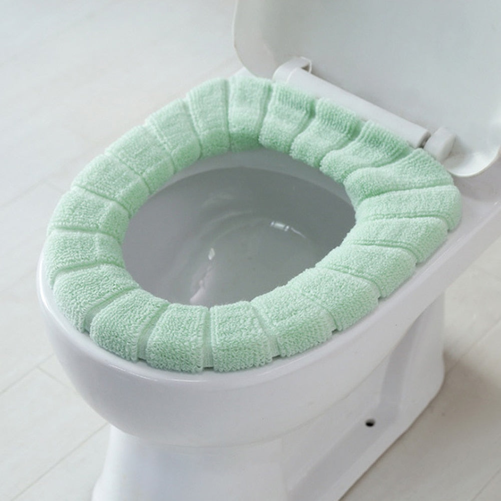 Soft Washable Toilet Seat Cover Mat Pad Cushion Easy use Warm Comfortable Toilet tool Home Bathroom Toilet Cleaning Accessories