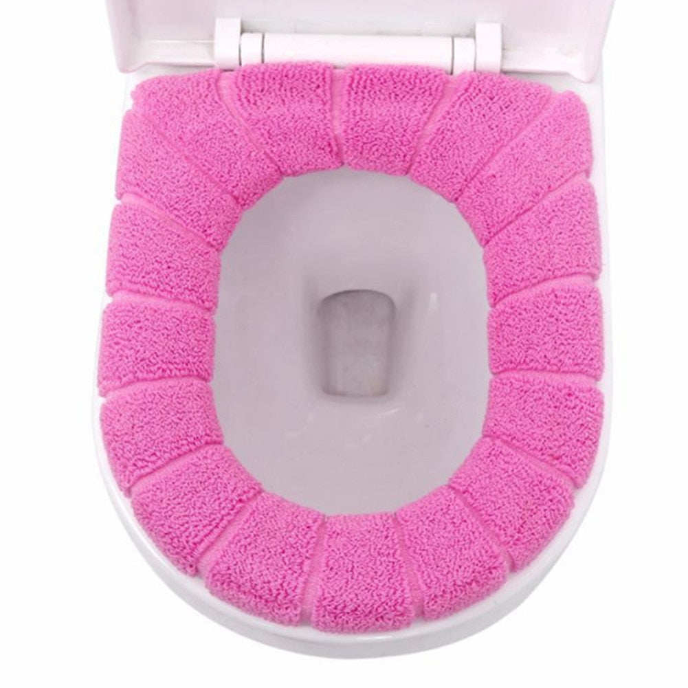 Soft Washable Toilet Seat Cover Mat Pad Cushion Easy use Warm Comfortable Toilet tool Home Bathroom Toilet Cleaning Accessories