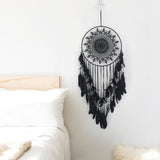 Qfdian  Christmas Large Boho Decor Dream Catcher Nordic White Black Macrame Wall Hanging For Wedding Garden Home Girl's Room Decoration Ornaments
