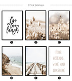Flower Grass Scenery Picture Home Decor Wall Art Canvas Painting Nordic Nature Landscape Poster and Print for Living Room Design