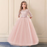 Qfdian Party gifts Elegant Christmas Princess summer Dress 6-14 Years Kids Dresses For Girls New Year Party Costume Communion Children Clothes