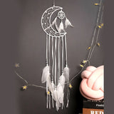 Qfdian  Christmas 5 pack  White Dream Catcher Boho Room Decoration Nursery Decor Wedding Decoration Valentines Day Gift Wall Hanging Decor